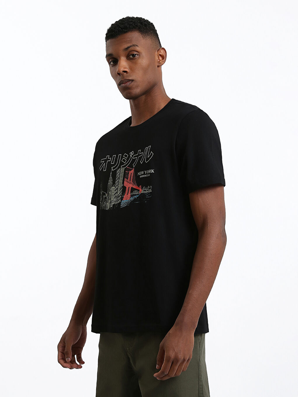 Crew Neck Printed Men's T-Shirt-3