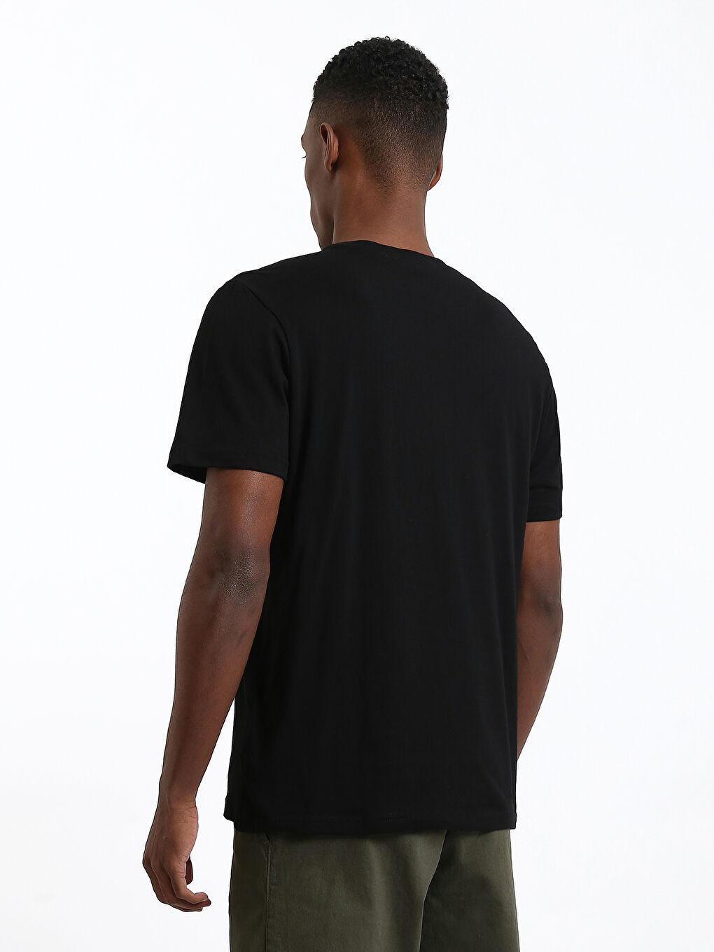 Crew Neck Printed Men's T-Shirt-4