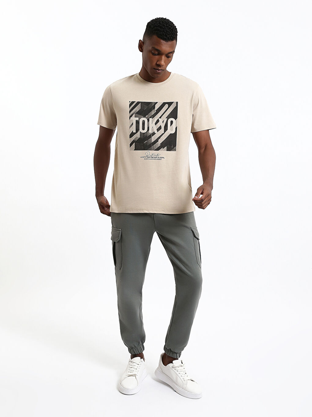 Crew Neck Printed Men's T-Shirt-1