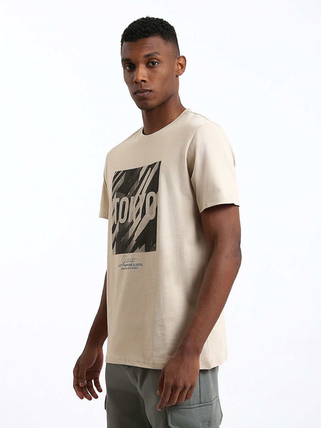 Crew Neck Printed Men's T-Shirt-3