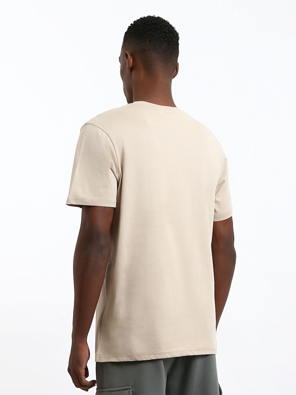 Crew Neck Printed Men's T-Shirt-4