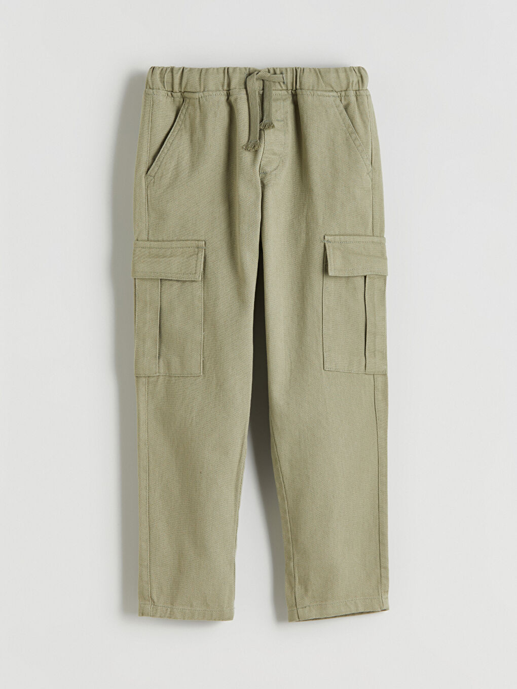 LCW Kids Elasticated Waist Boys' Gabardine Trousers -W56977Z1-GUY