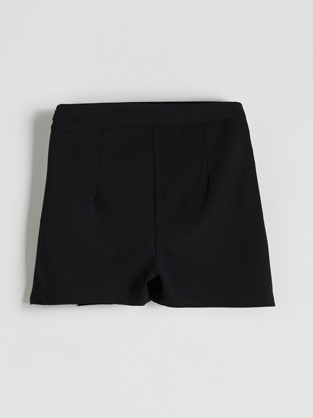 Siyah Pileli Kız Çocuk Şort Etek-4