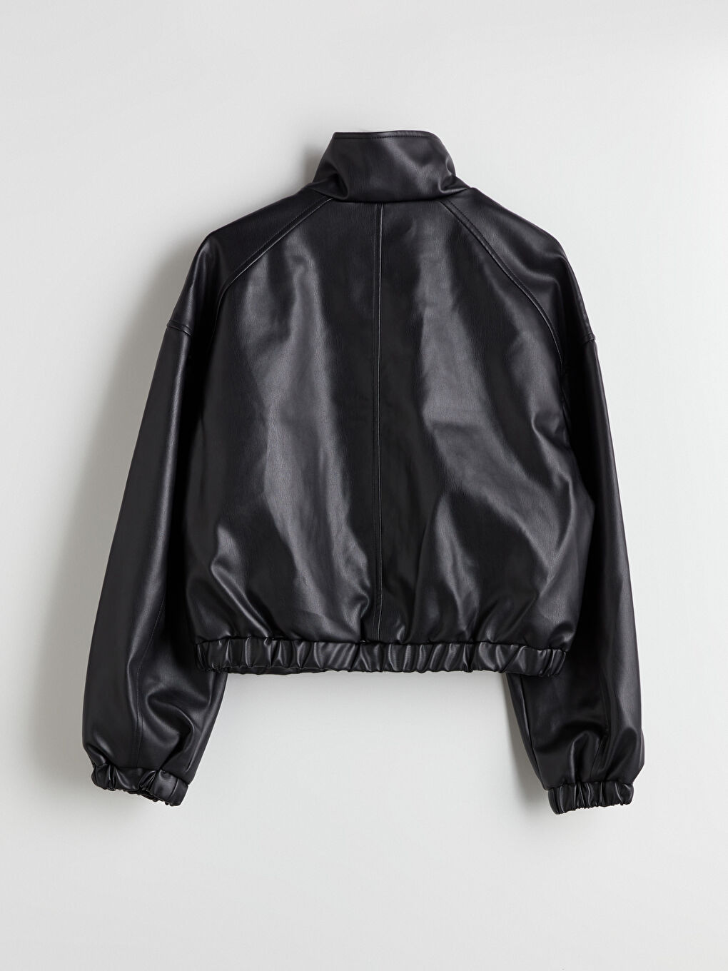 LCW Vision Woman BLACK Faux Leather Jacket -W56987Z8-CVL
