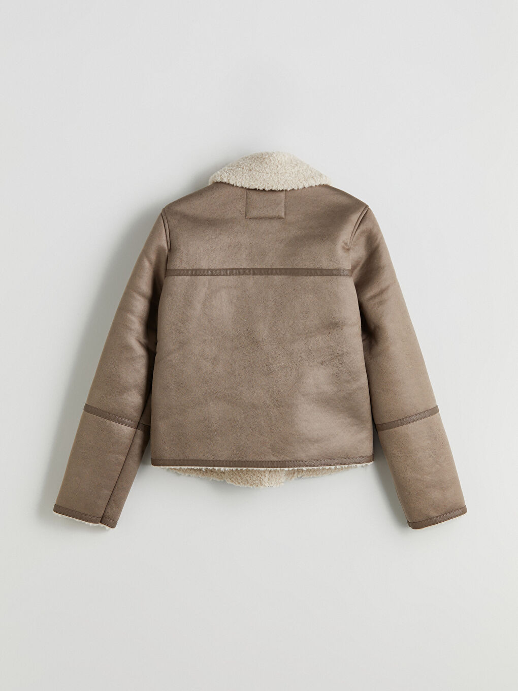 Shirt Collar Long Sleeve Women's Suede Coats-8