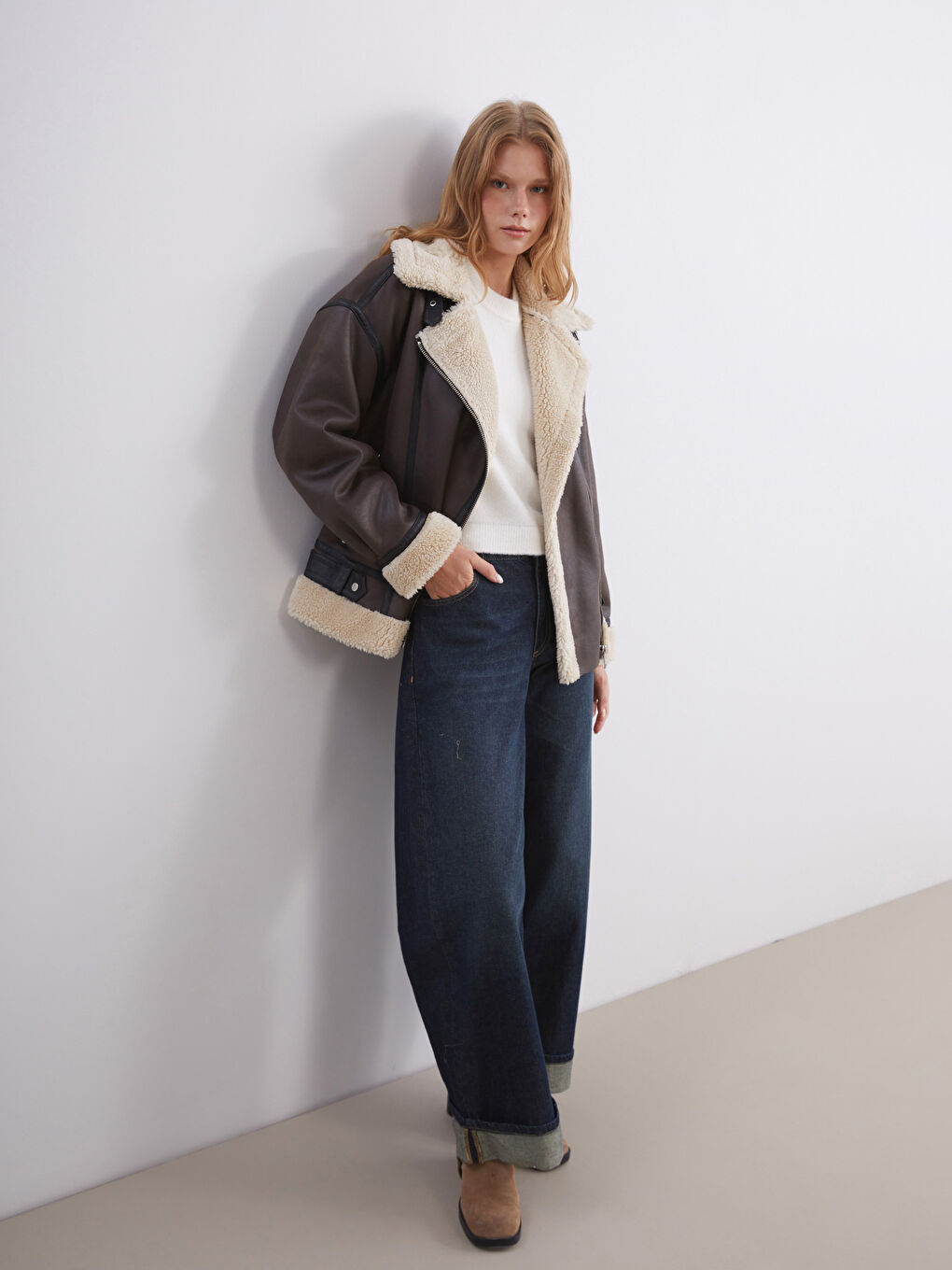 Woman BROWN Coat-1