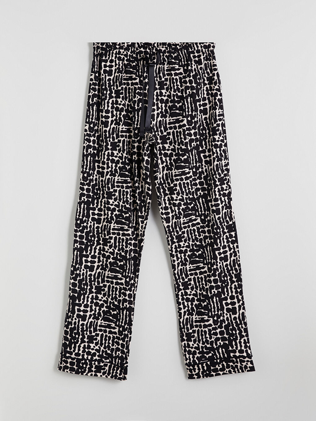 LCW DREAM Collared Neck Leopard Print Women's Pyjama Set -W57024Z8-LT6