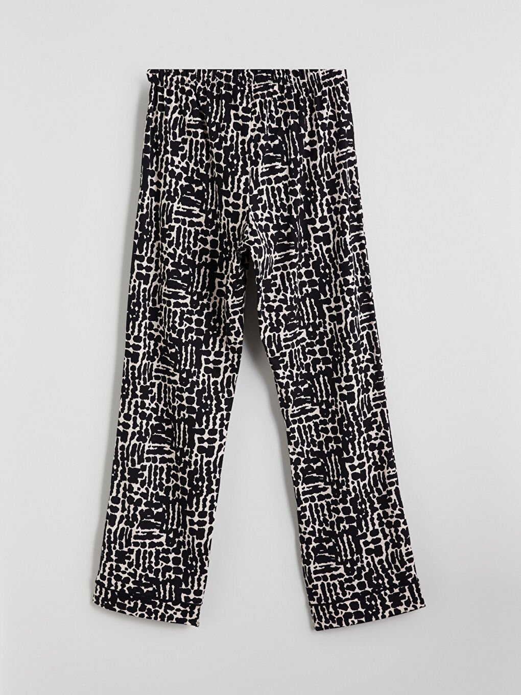 LCW DREAM Collared Neck Leopard Print Women's Pyjama Set -W57024Z8-LT6