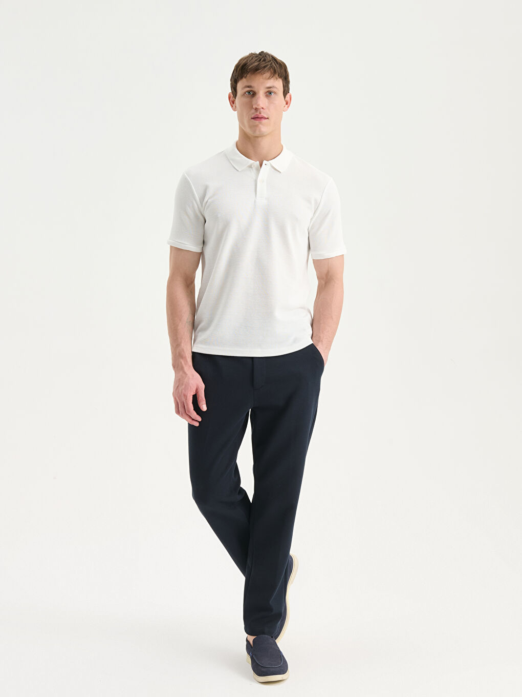Ανδρικό T-Shirt με Λαιμόκοψη Polo-1