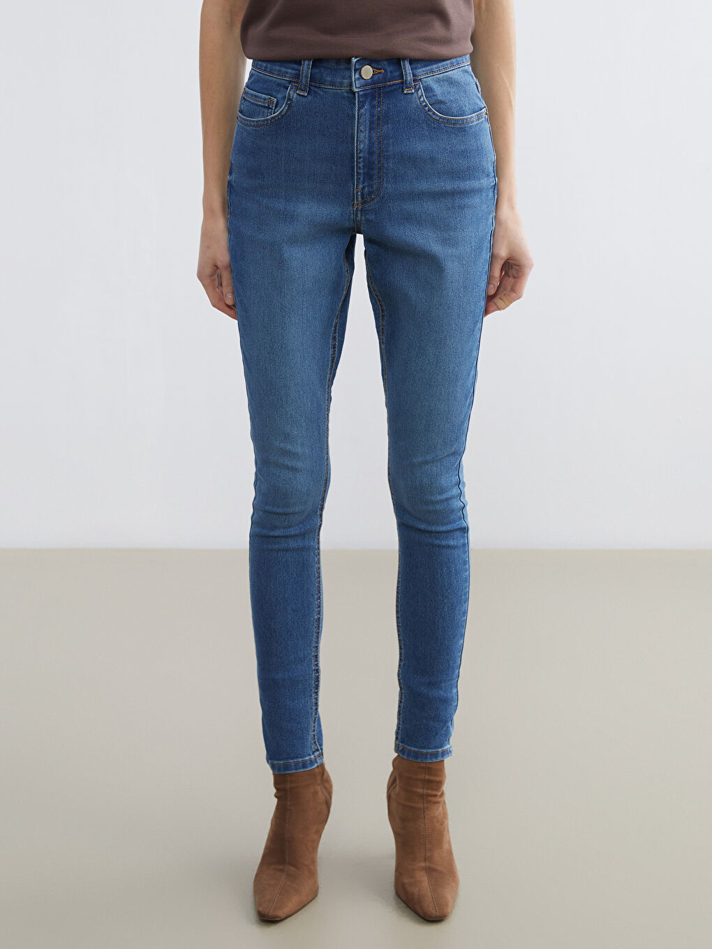 İndigo Jüpiter Süper Skinny Fit Kadın Jean Pantolon-1