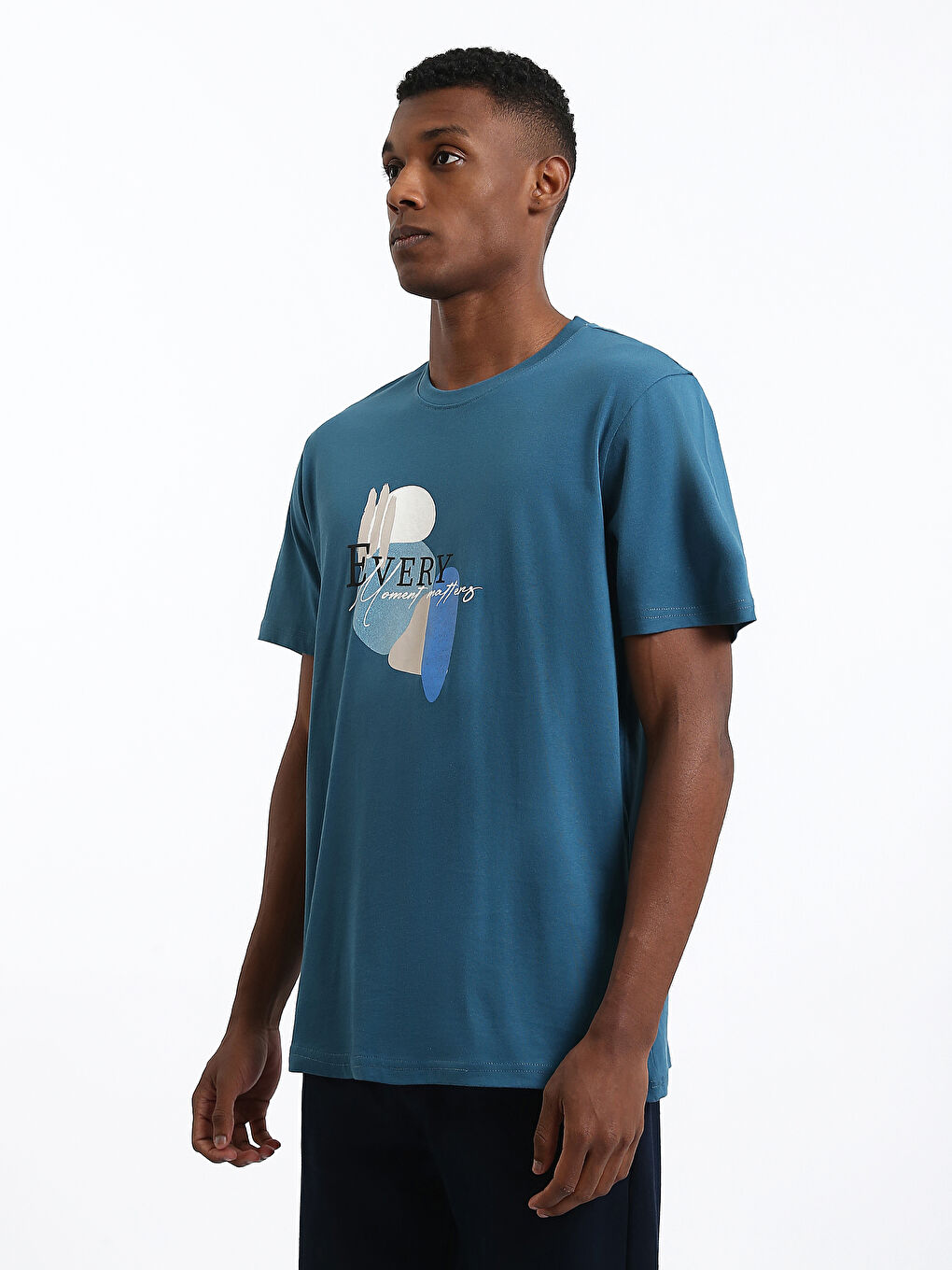 Crew Neck Printed Men's T-Shirt-3