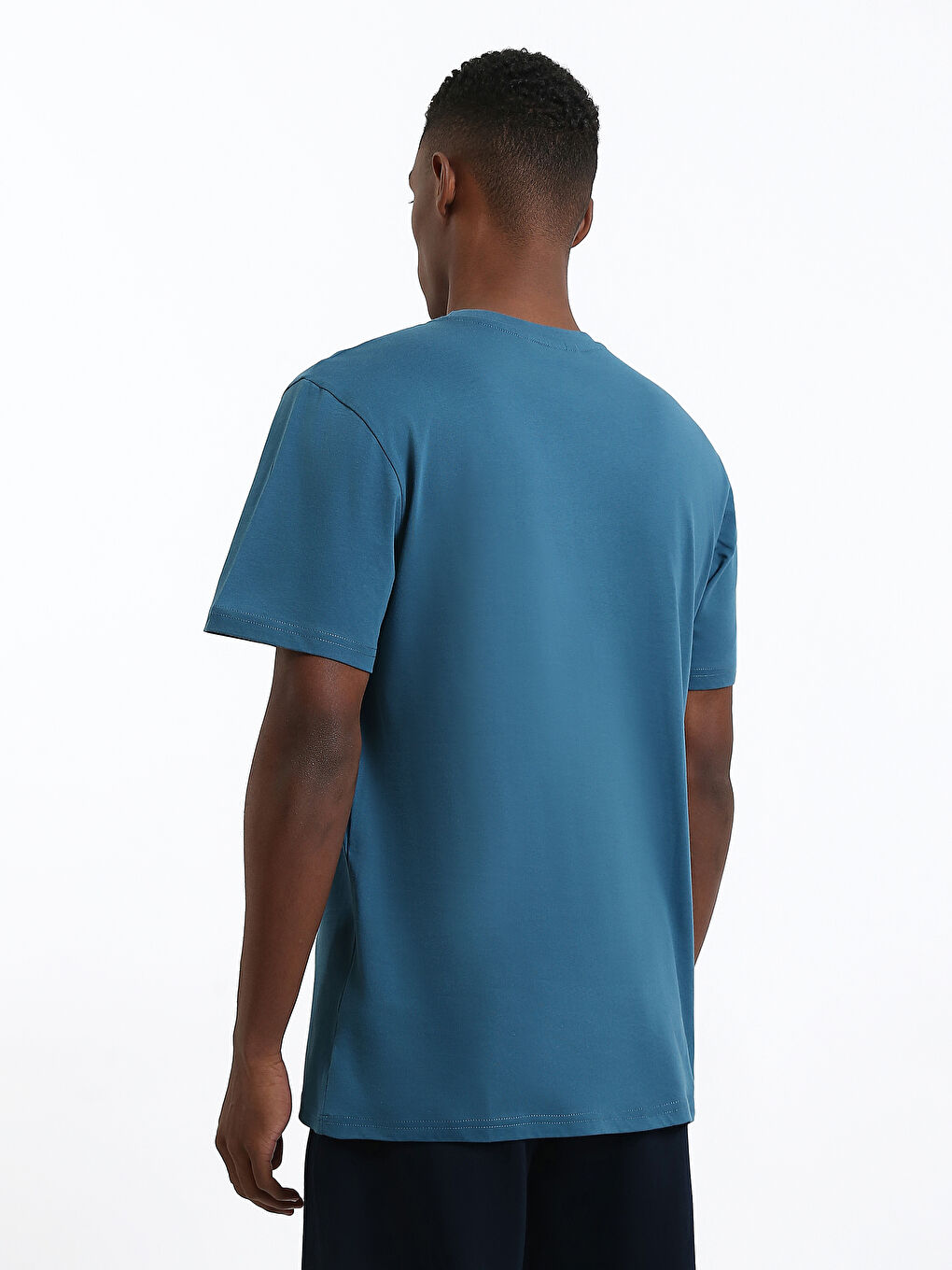 Crew Neck Printed Men's T-Shirt-4