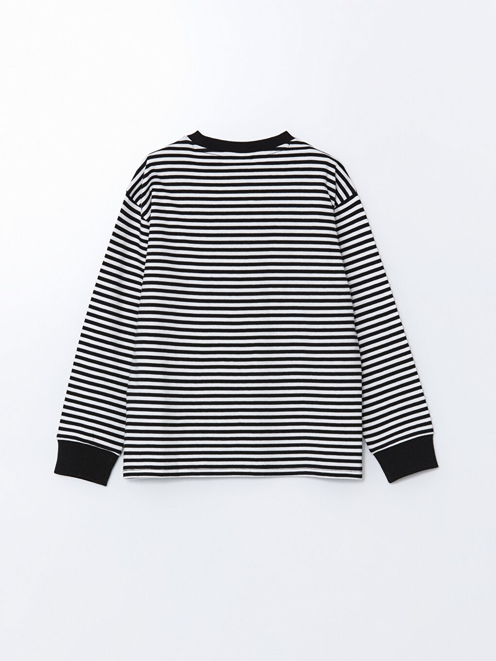 LCW Kids قميص كم طويل مخطط كول مدور أولاد -W57053Z4-LEG