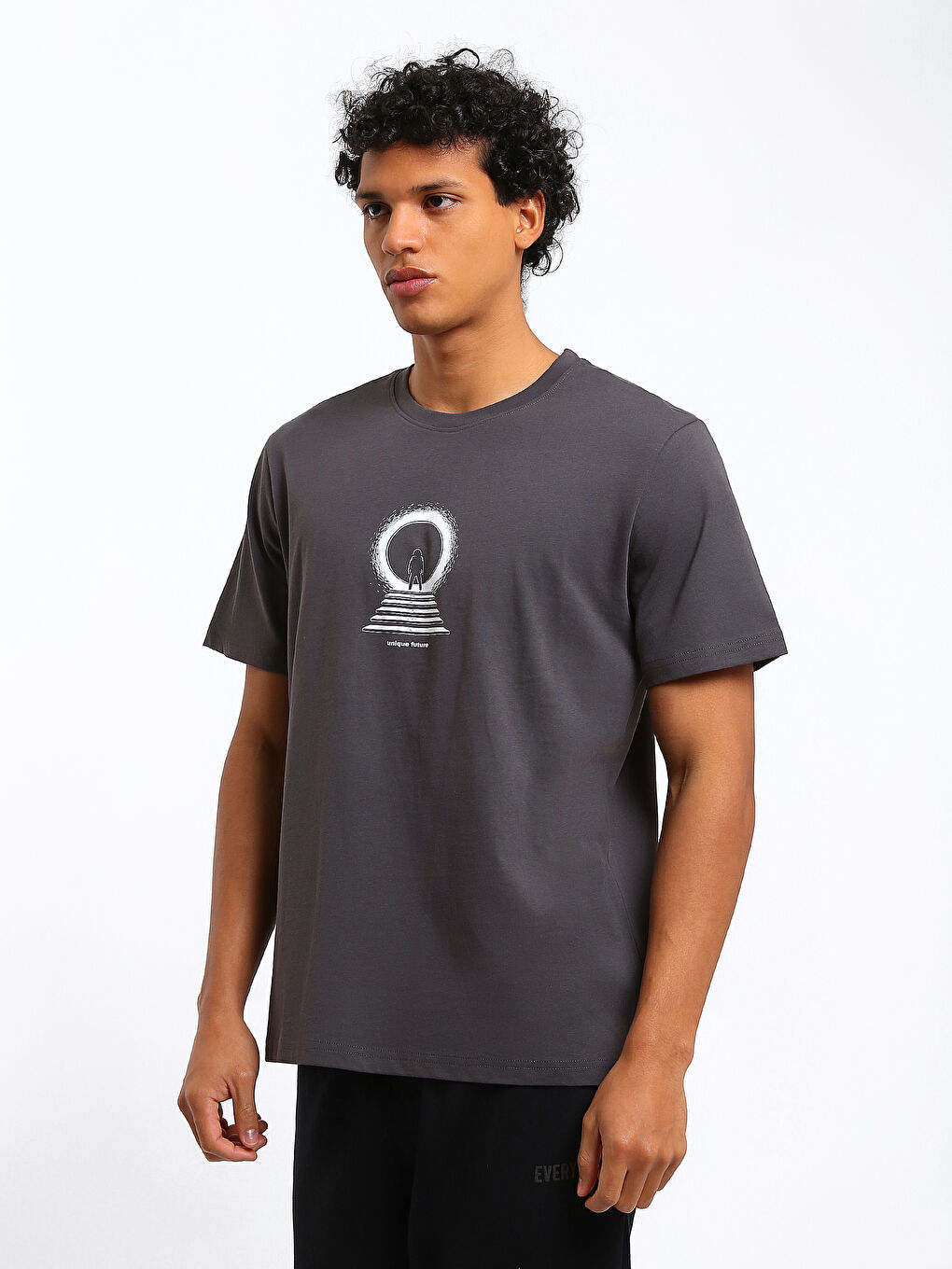 Crew Neck Printed Men's T-Shirt-3