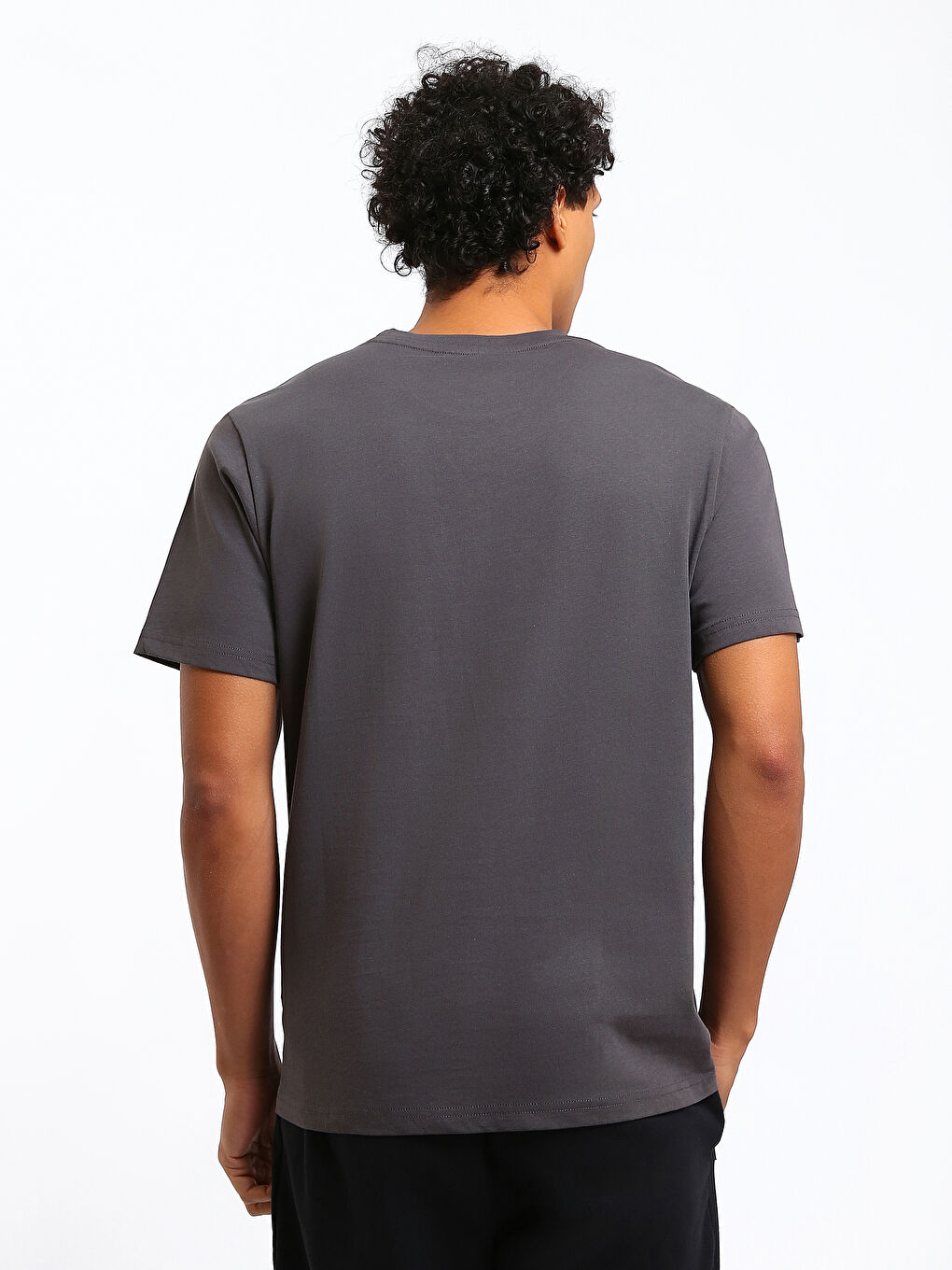 Crew Neck Printed Men's T-Shirt-4