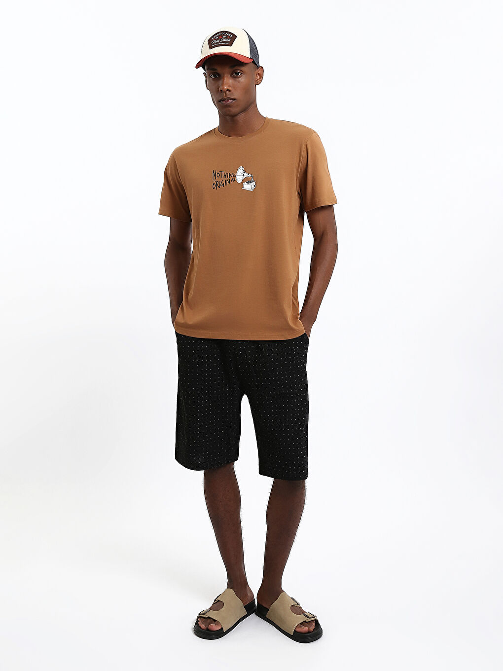 Crew Neck Printed Men's T-Shirt-1