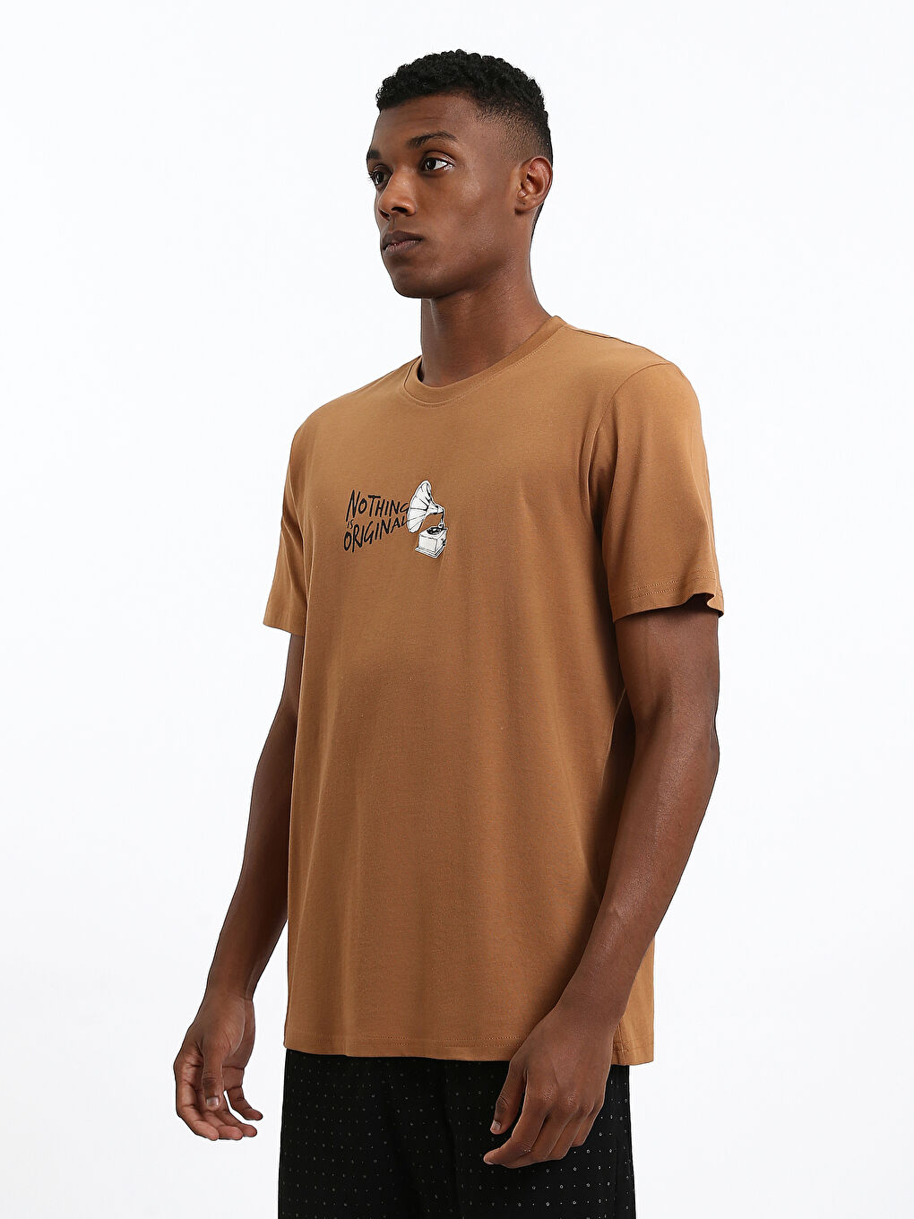 Crew Neck Printed Men's T-Shirt-3