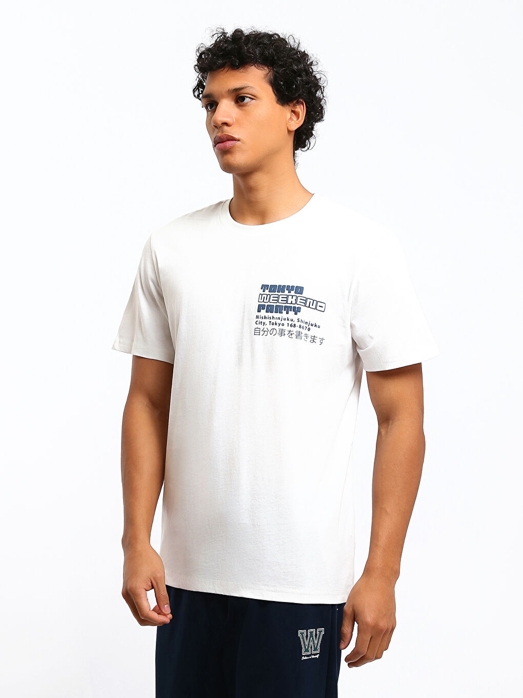 Crew Neck Printed T-Shirt-3