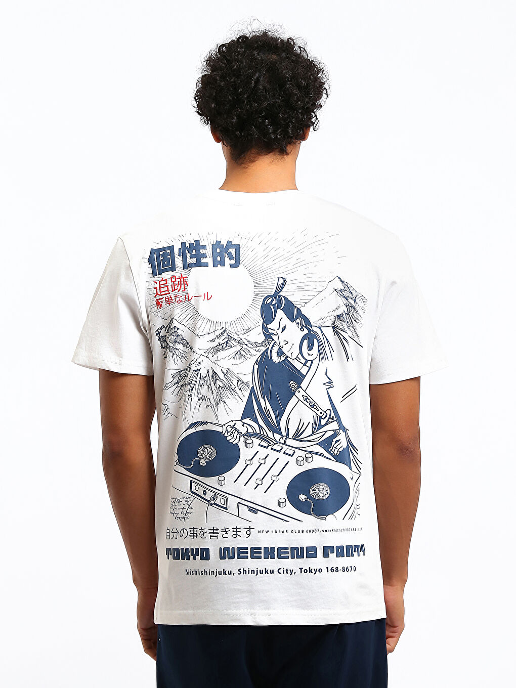 Crew Neck Printed T-Shirt-4