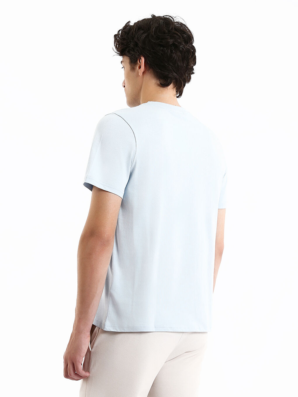 Crew Neck Printed Men's T-Shirt-4