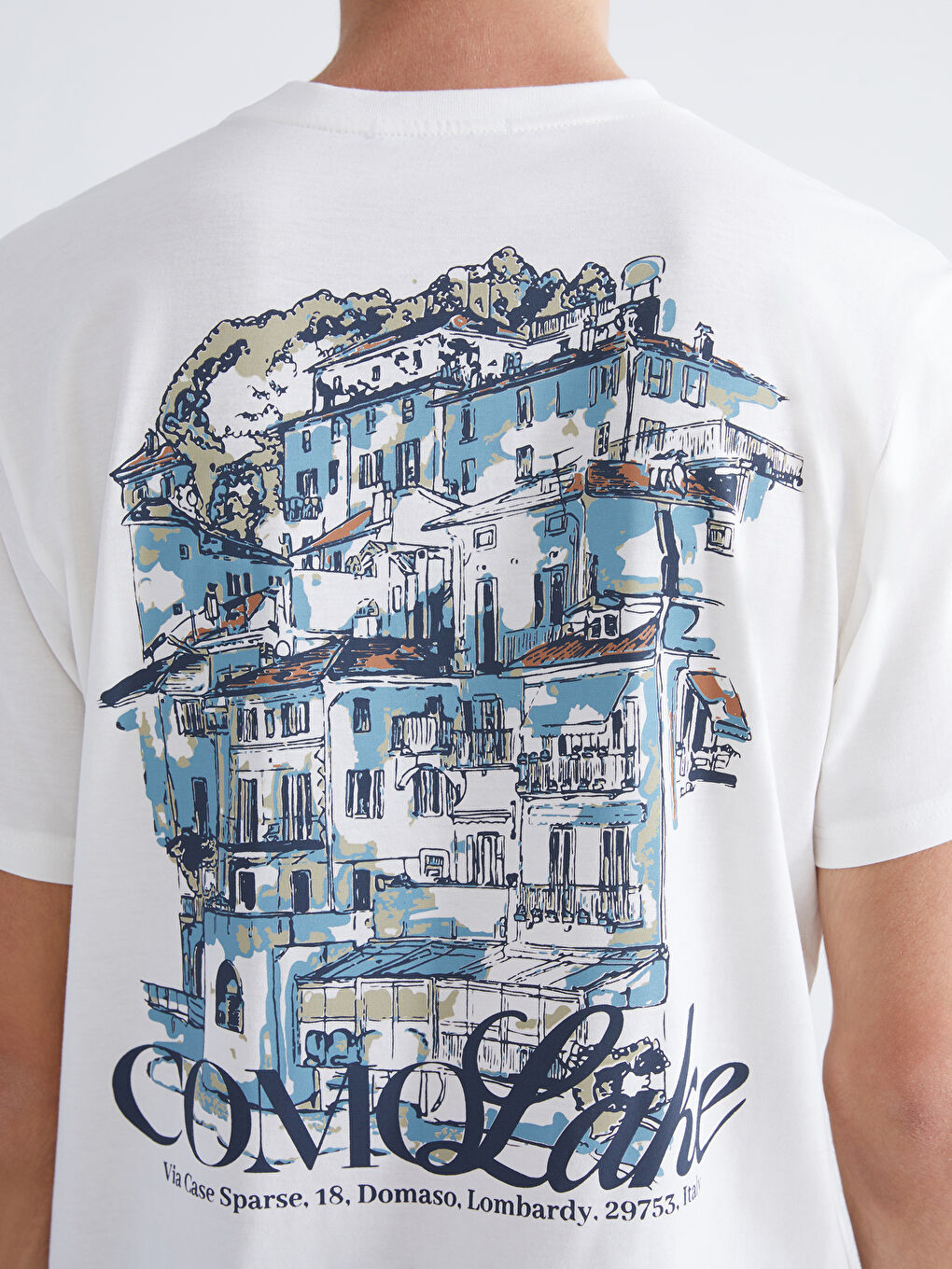 تيشيرت رجالي برقبة دائرية مطبوع من قماش جيرسي-2