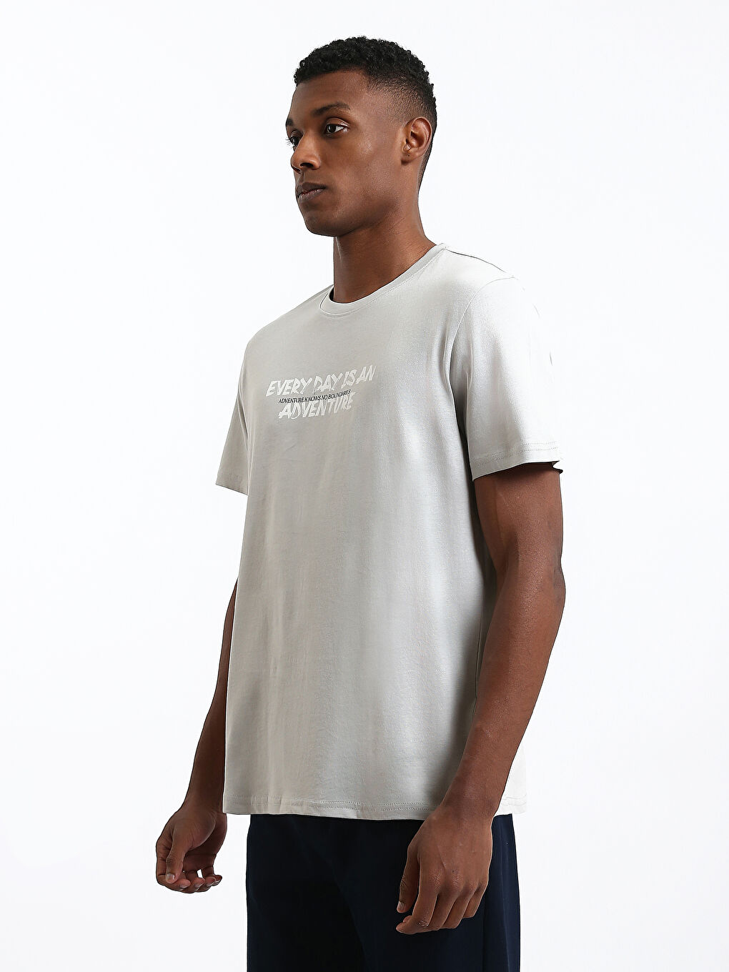 Crew Neck Printed Men's T-Shirt-3