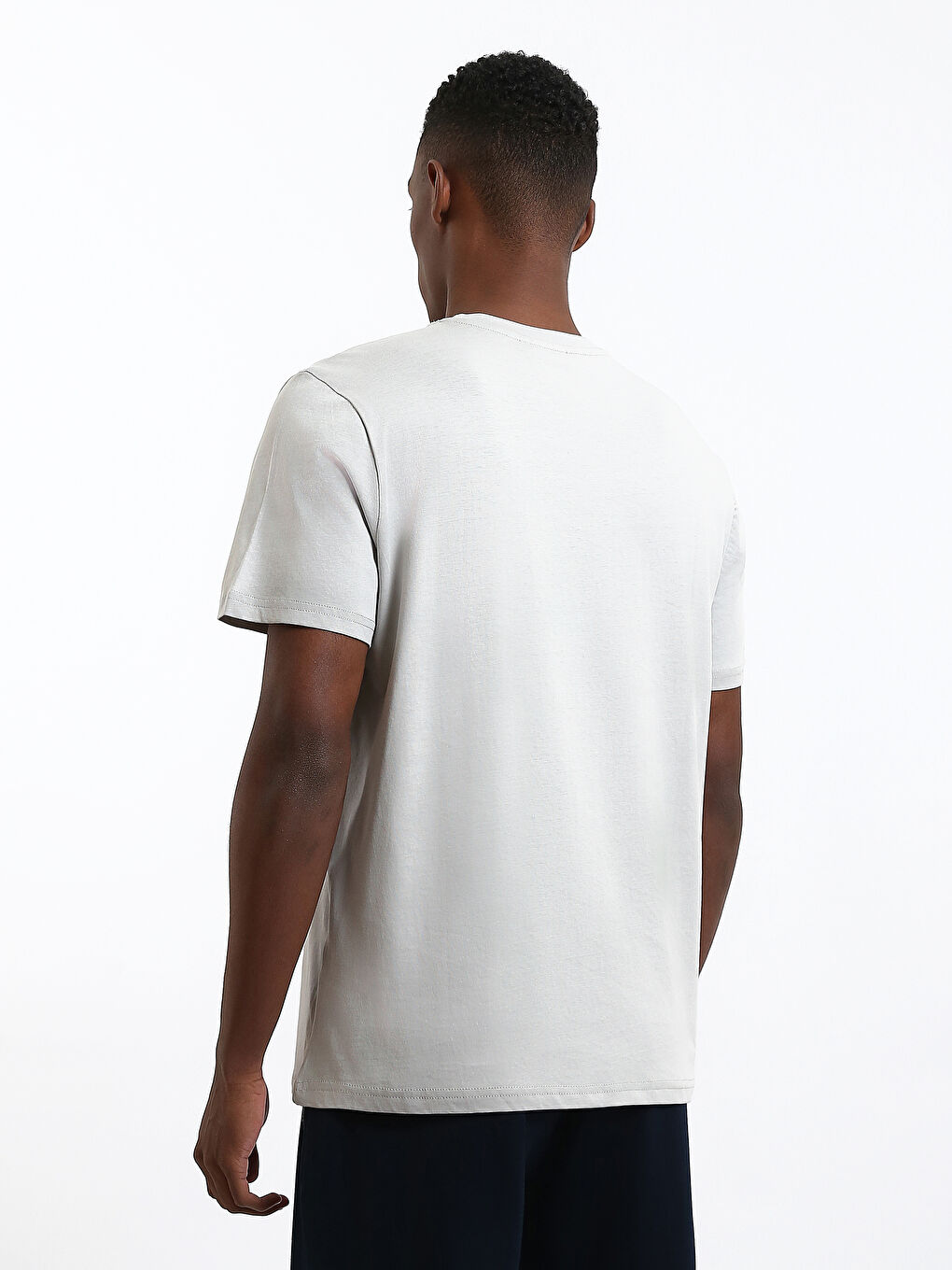 Crew Neck Printed Men's T-Shirt-4