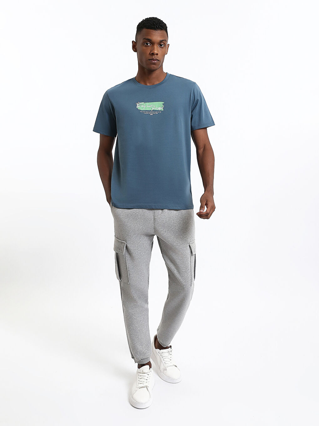 Crew Neck Printed Men's T-Shirt-1