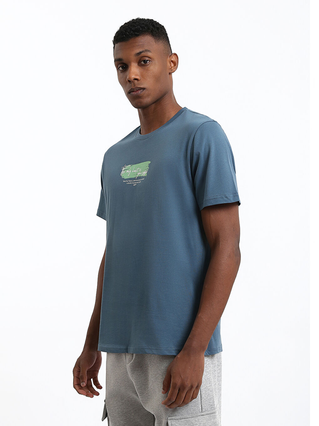 Crew Neck Printed Men's T-Shirt-3