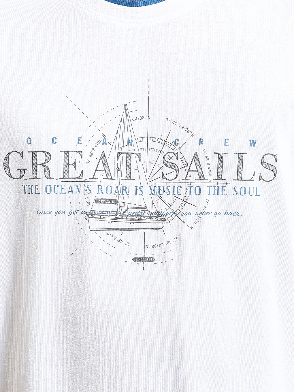 Crew Neck Printed Men's T-Shirt-2