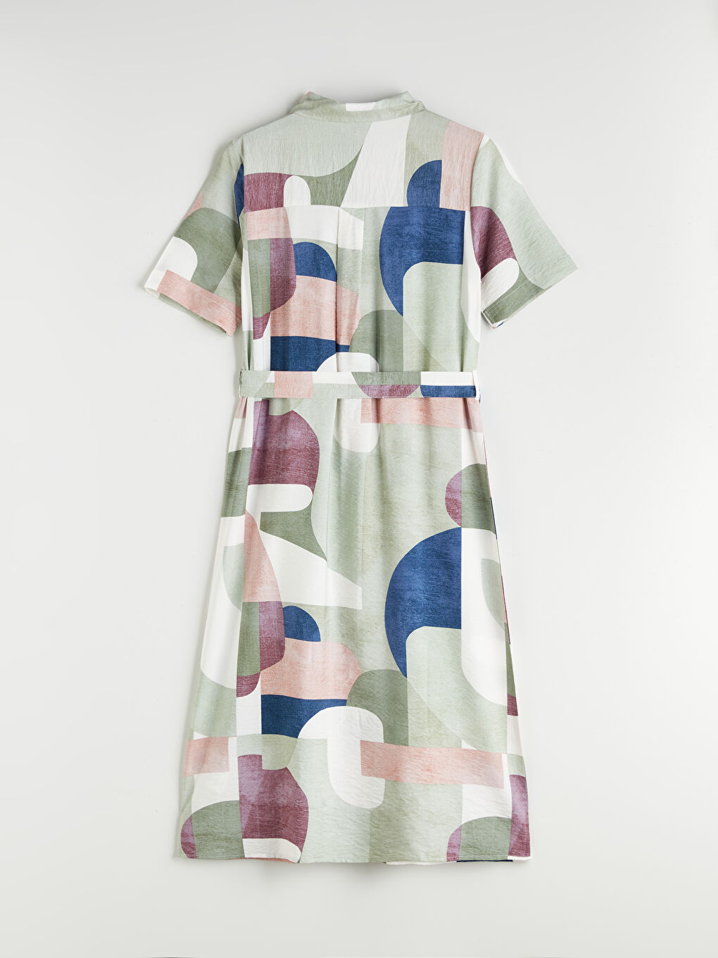 LCWAIKIKI Classic Patterned Shirt Dress -W57096Z8-LRR