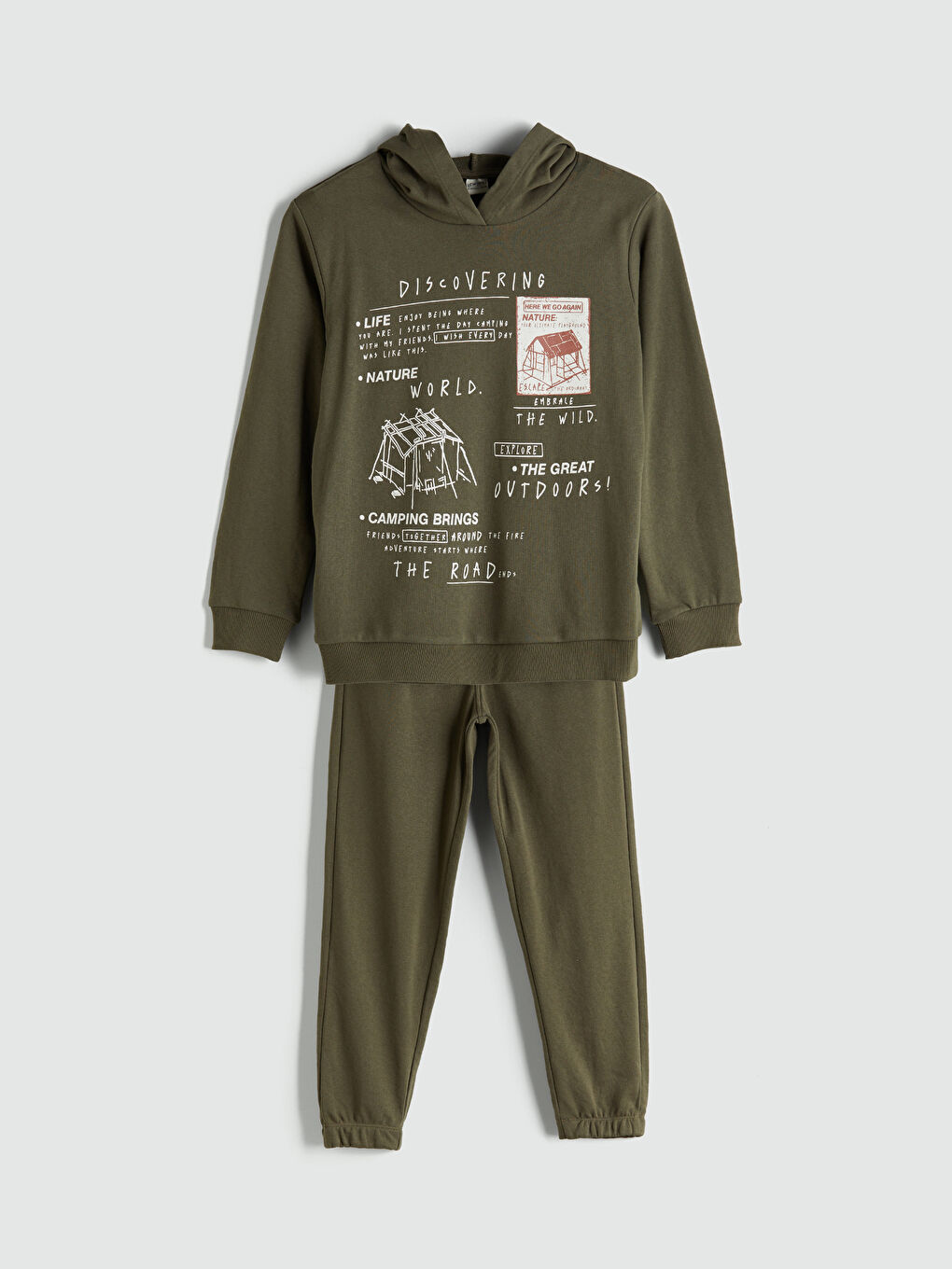 LCW Kids Hooded Boys' Tracksuit Set -W57103Z4-L0B