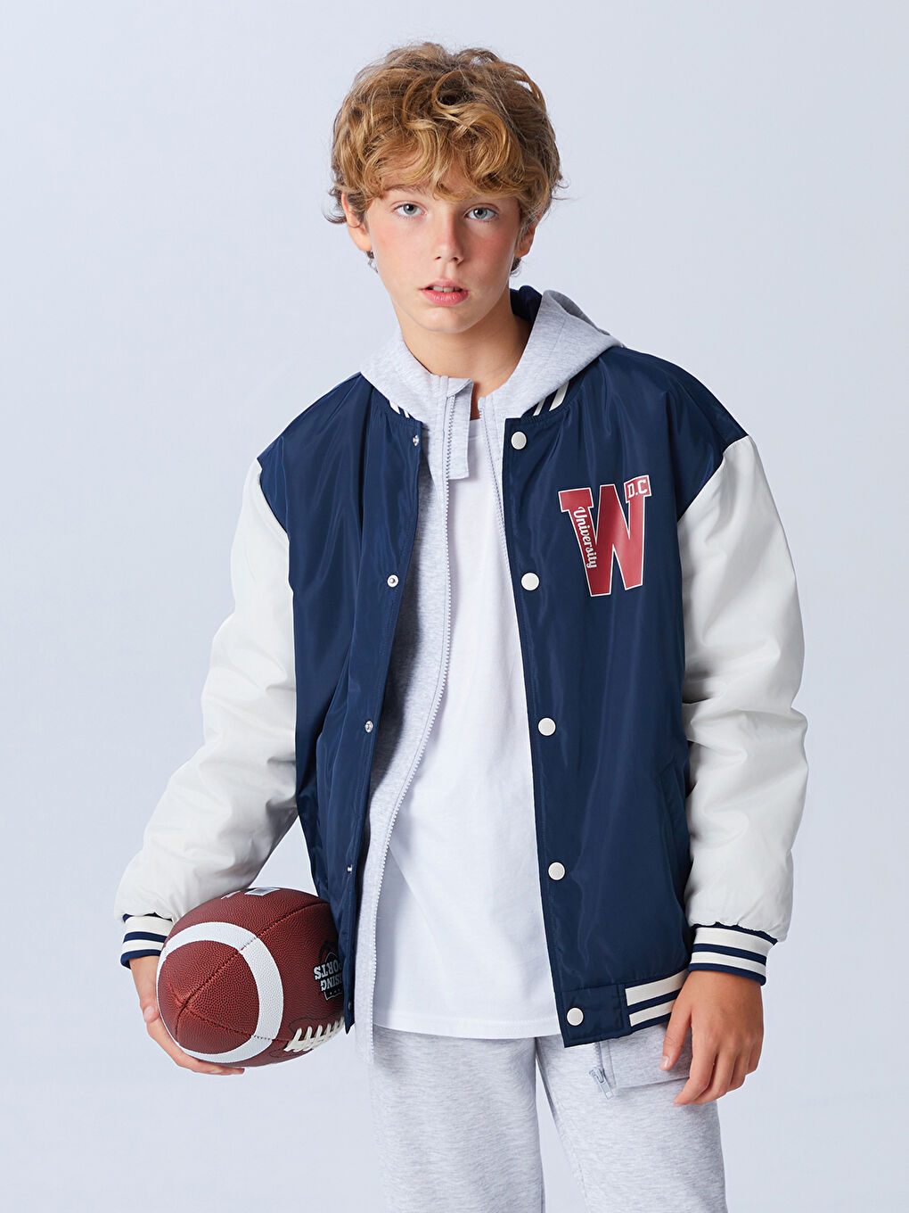 LCW Kids Boys' College Jacket -W57135Z4-LAK