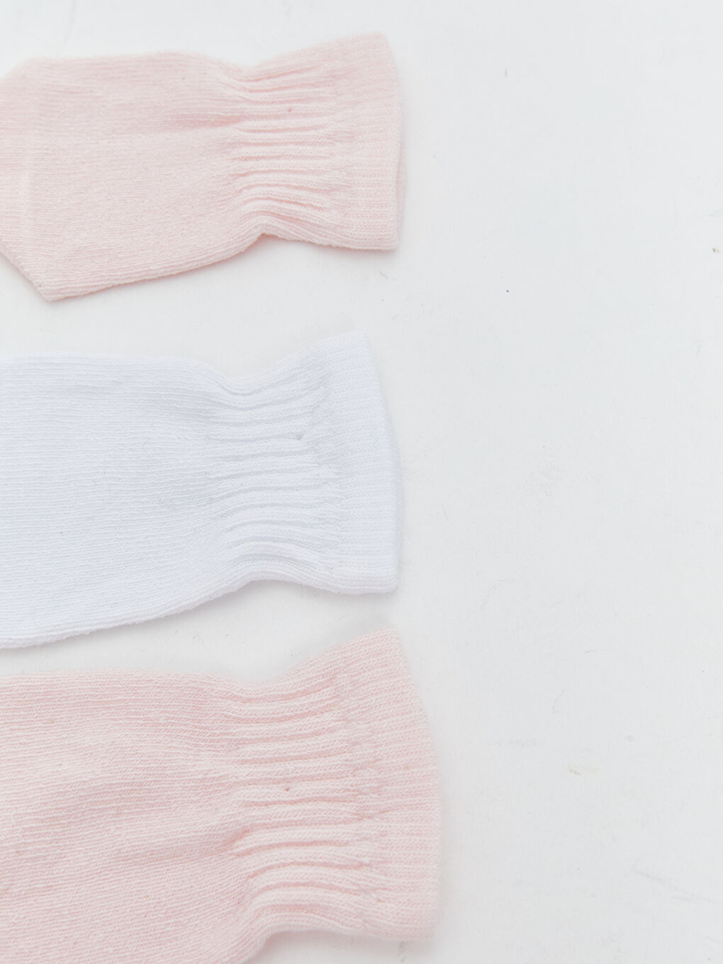 Pembe Basic Kız Bebek Eldiven 3'lü-1