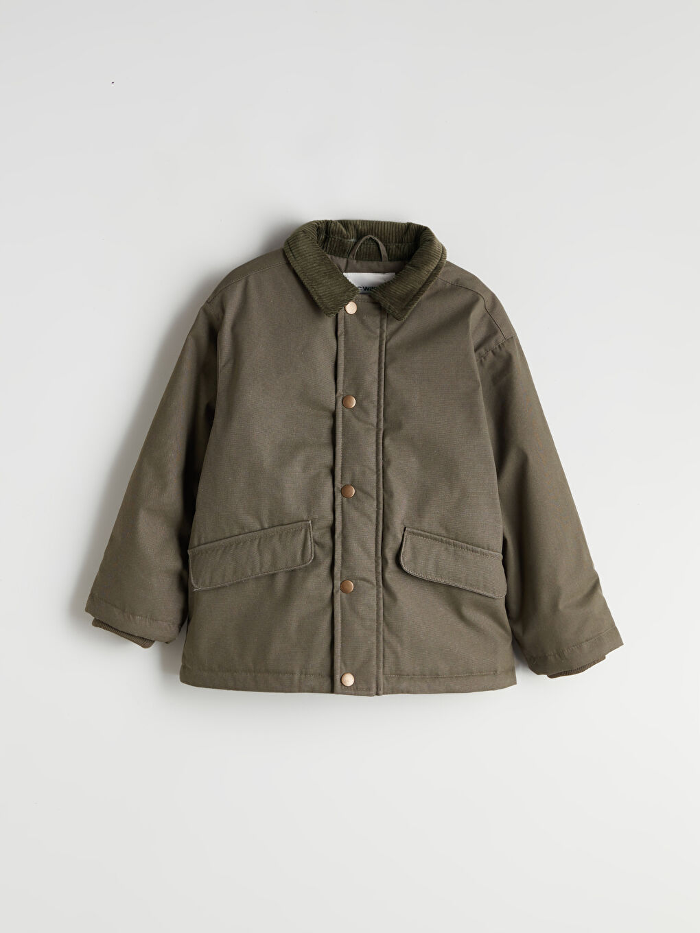 Fitilli Kadife Yaka Erkek Çocuk Mont