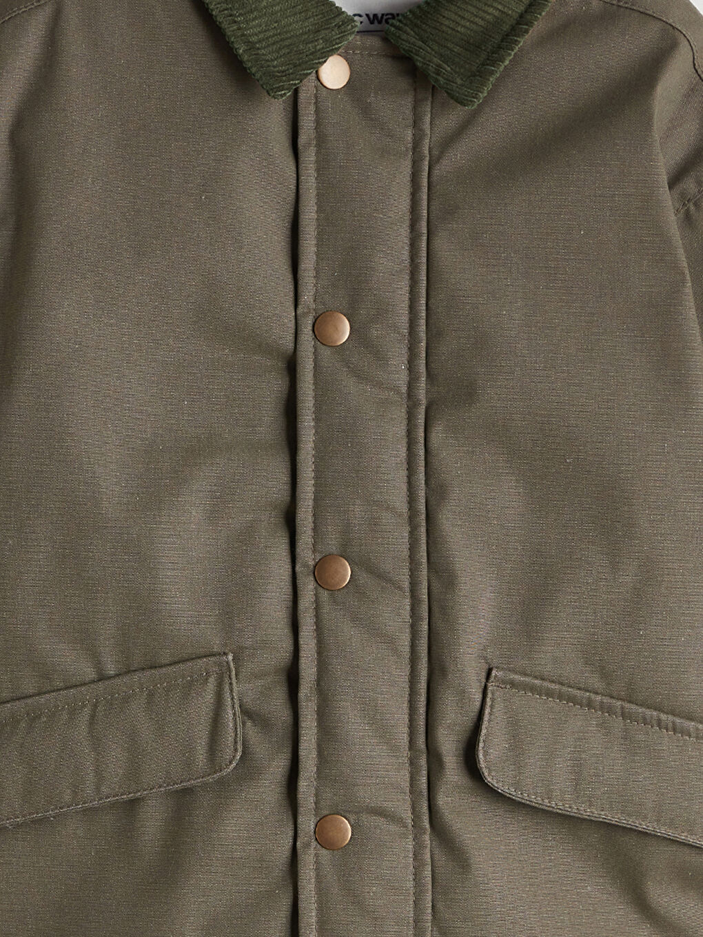 Fitilli Kadife Yaka Erkek Çocuk Mont-1