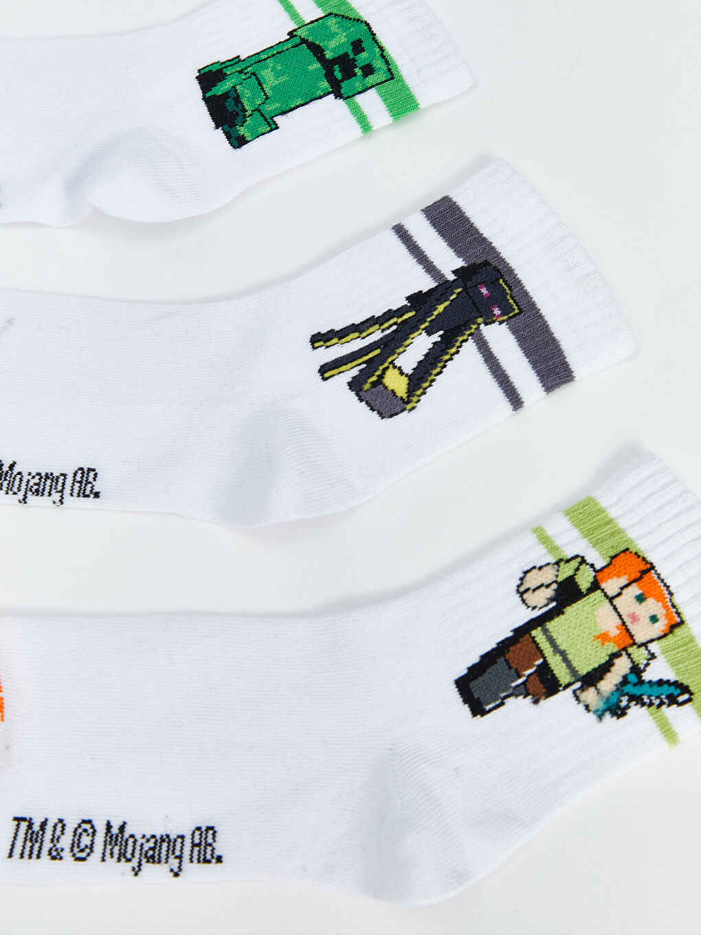 LCW Kids Minecraft Patterned Boys' Ankle Socks 5 Pack -W57172Z4-K00