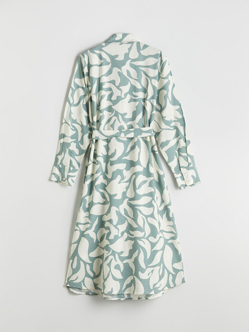 LCWAIKIKI Classic Figured Waistband Shirt Dress -W57186Z8-LRR