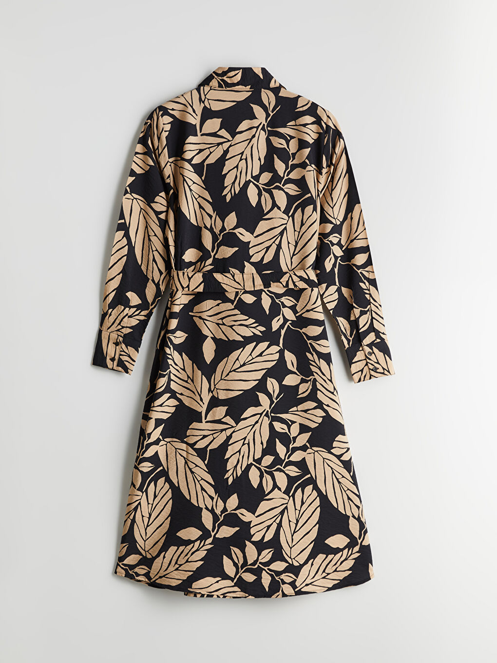 LCWAIKIKI Classic Figured Waistband Shirt Dress -W57187Z8-LQJ