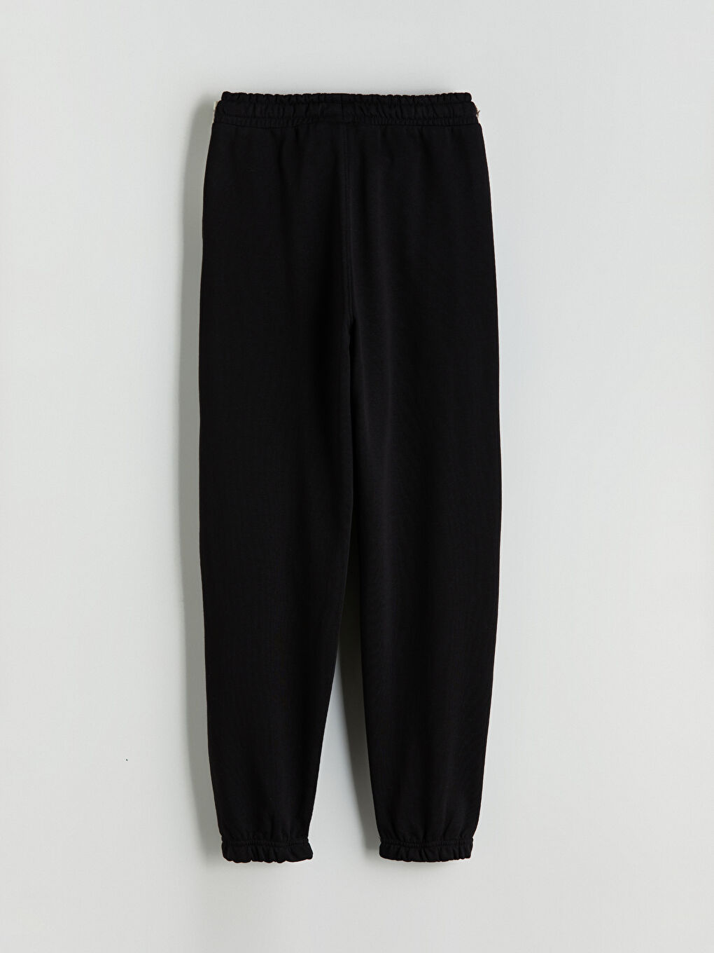 Siyah Erkek Çocuk Beli Lastikli Jogger Eşofman Altı-1