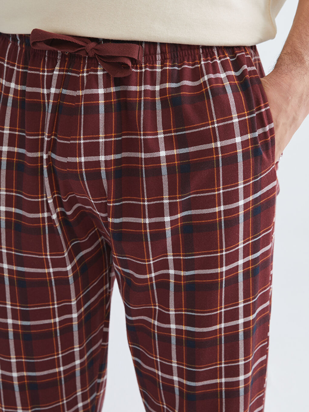 Regular Fit Plaid Men's Pyjama Bottoms-2