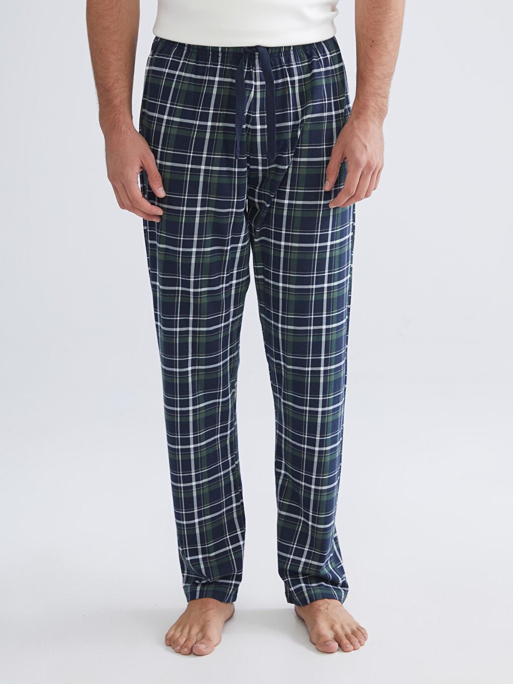 Regular Fit Plaid Men's Pyjama Bottoms-1