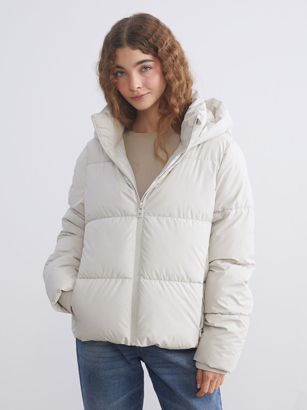 Hooded Women's Puffer Coat