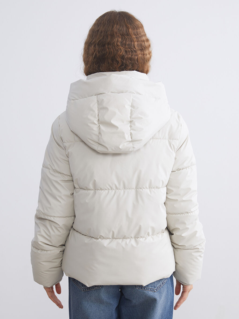 Hooded Women's Puffer Coat-4