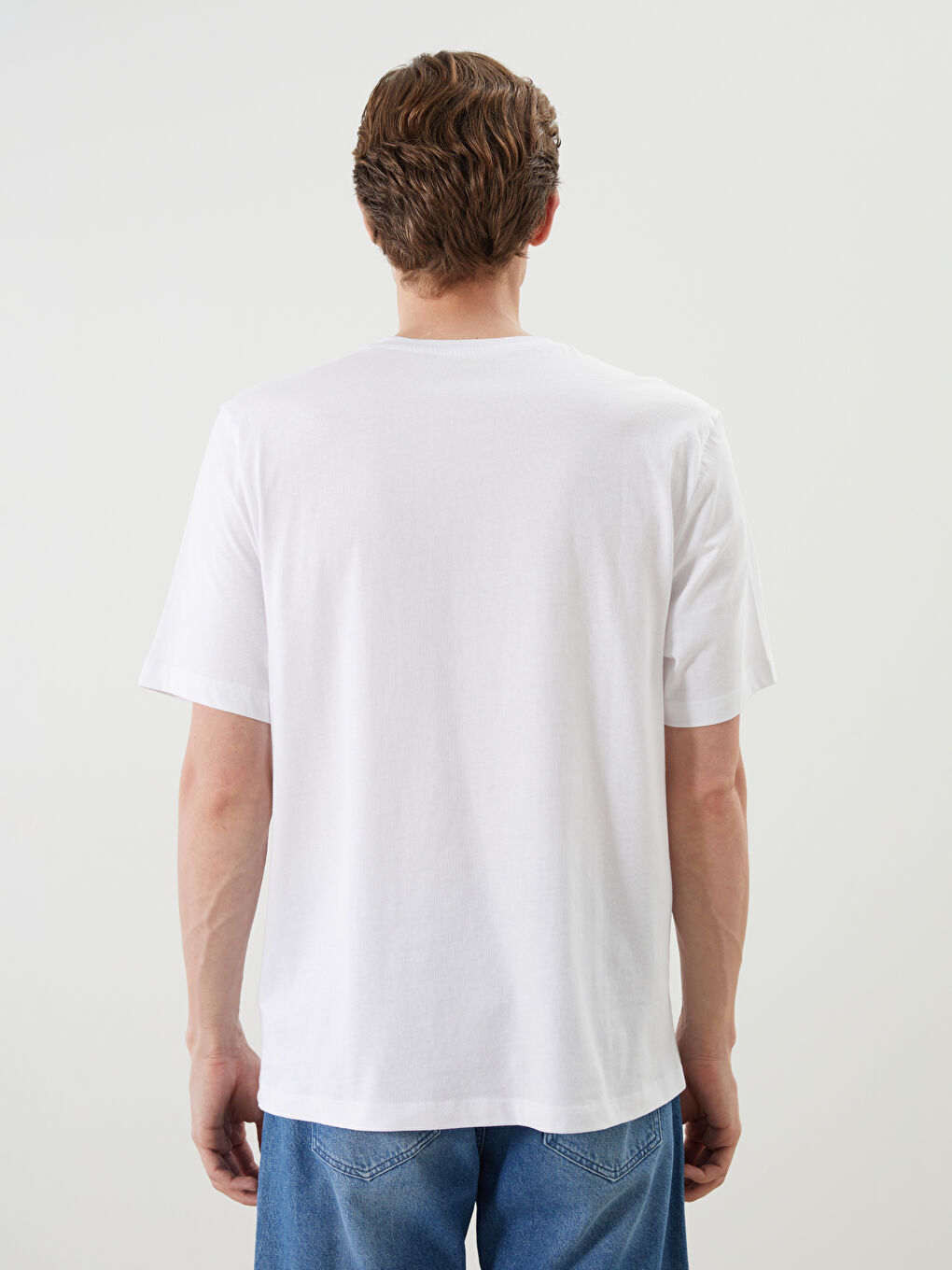 V Neck Jersey Men's T-Shirt-3