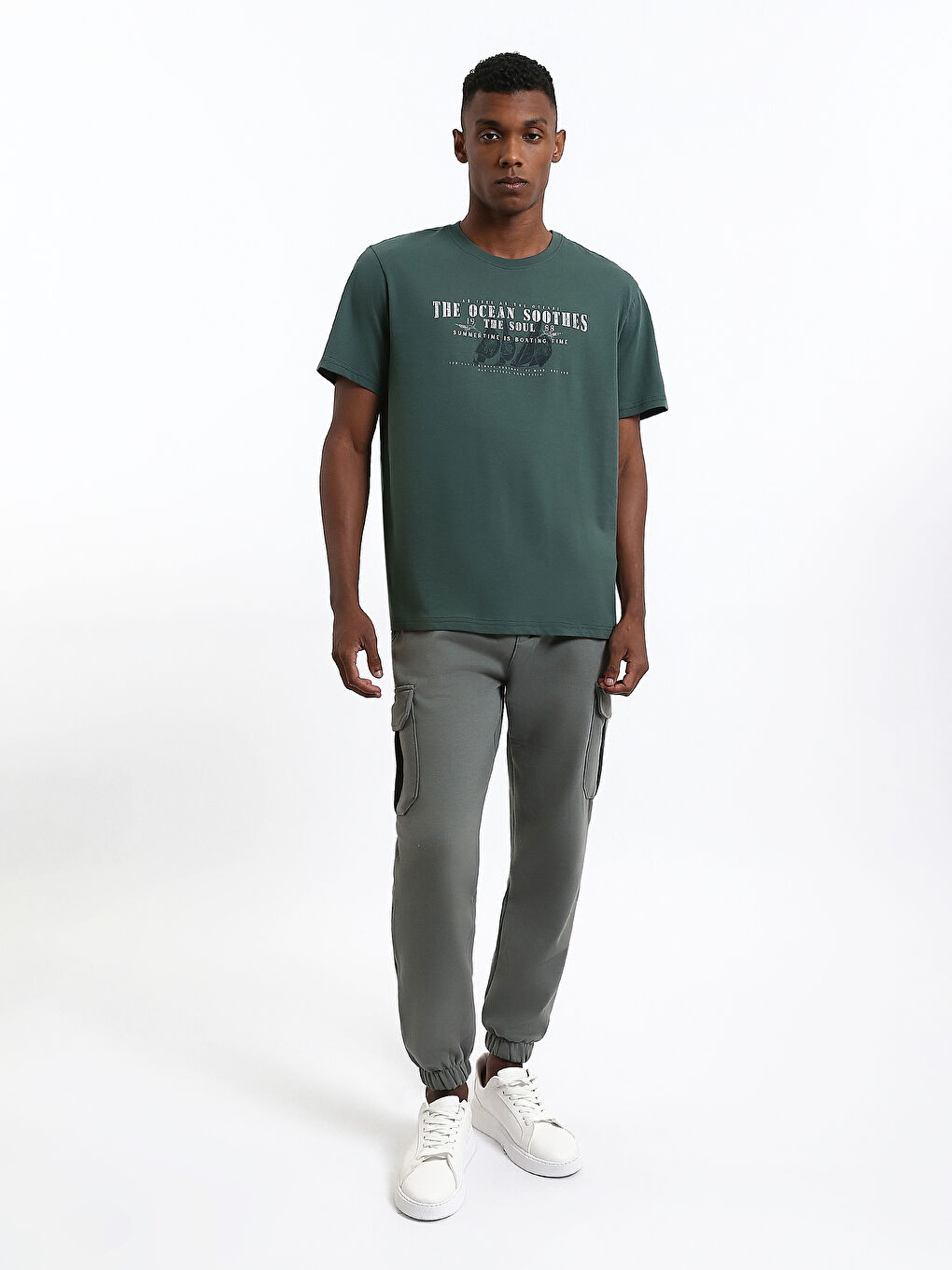 Crew Neck Printed Men's T-Shirt-1