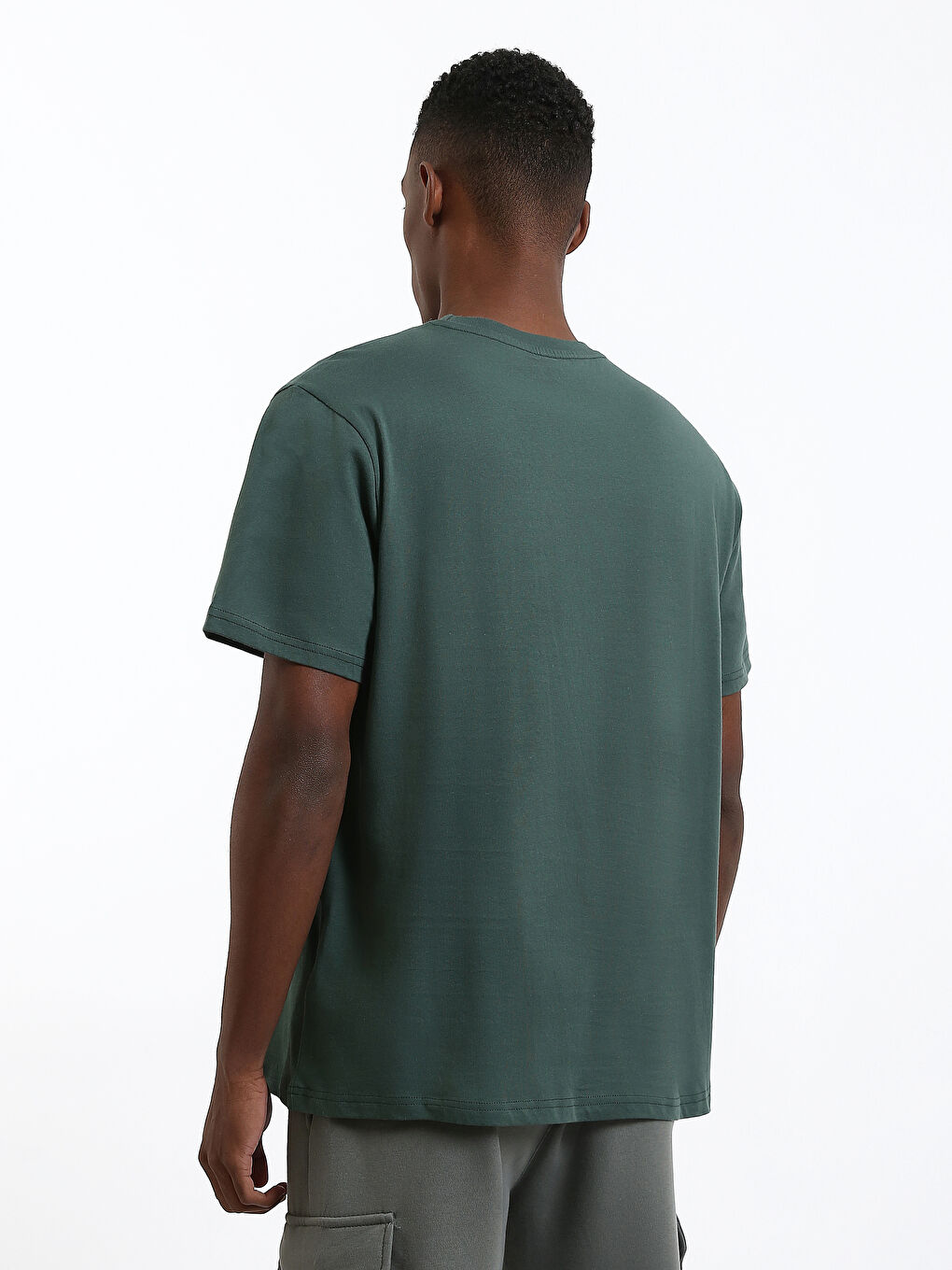 Crew Neck Printed Men's T-Shirt-4