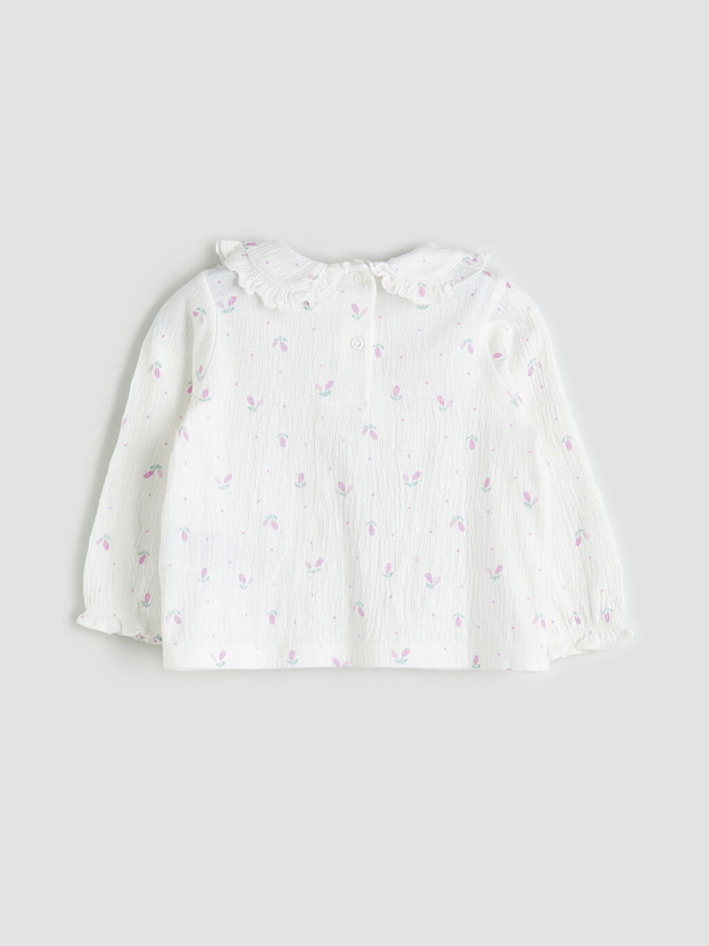 LCW baby یاخەی پیته‌ر پان گوڵدار بۆ کچان بلوز و پانتۆڵ ٢ دانە -W57226Z1-LRA