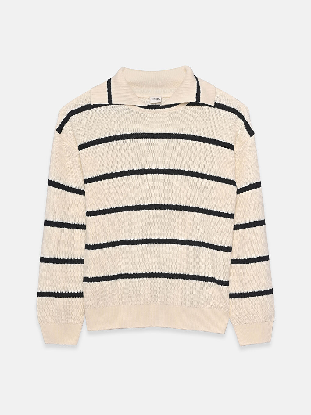 Свитер с водолазкой из трикотажа для девочек