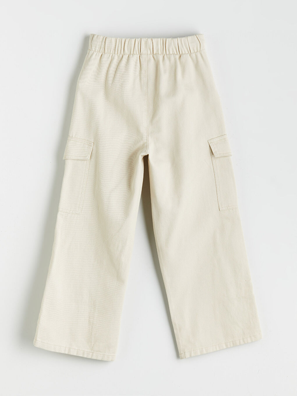 LCW Kids Elasticated Waist Twill Girls' Trousers -W57246Z4-RMT